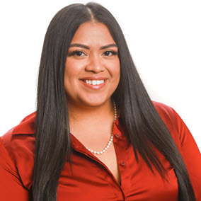 a woman smiling for the camera